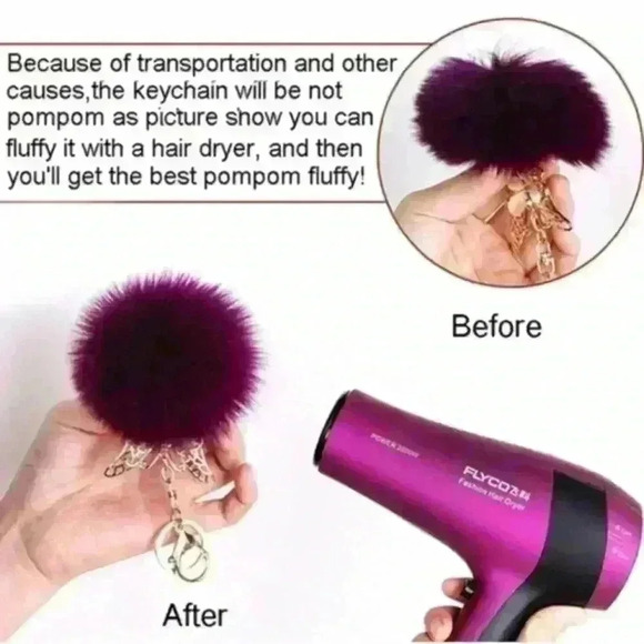 🍓 Strawberry Pom Pom - Picture 2 of 2